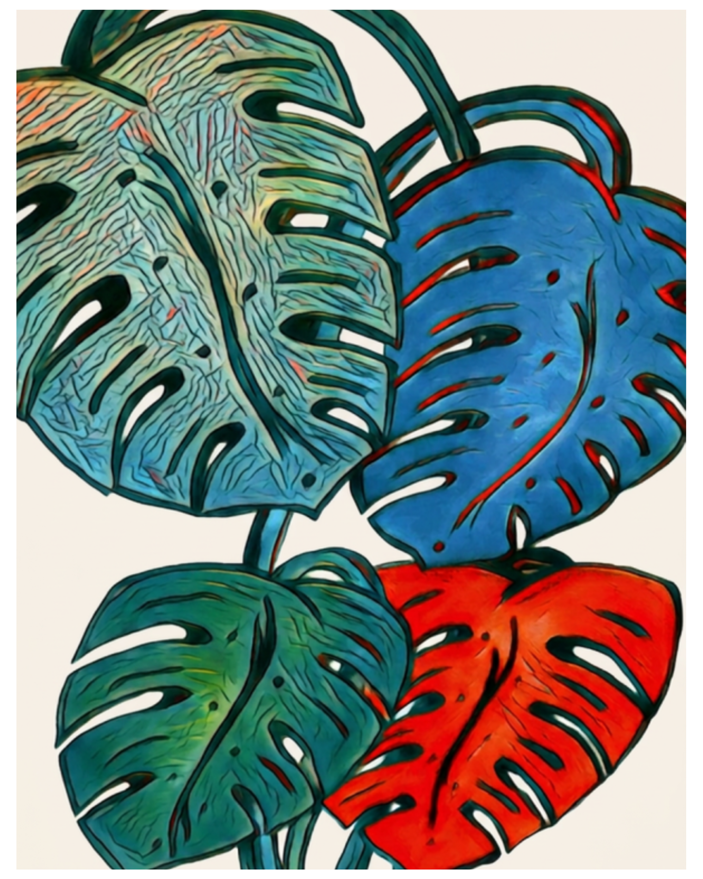Monstera Study - Fine Art Digital Download