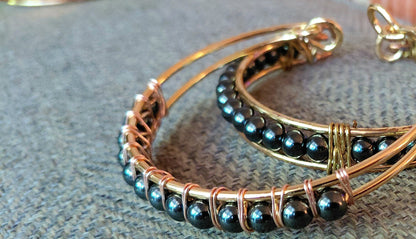 Hematite Lattice Cuff