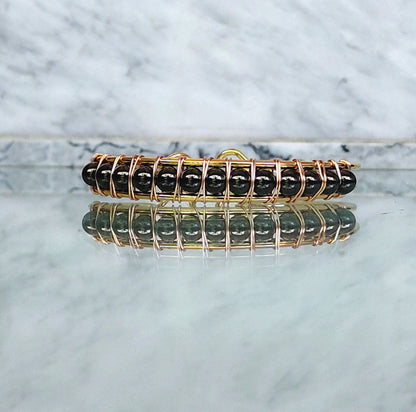 Hematite Lattice Cuff