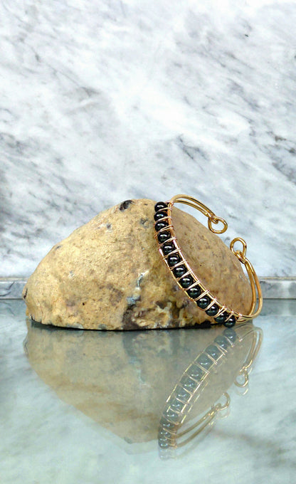 Hematite Lattice Cuff