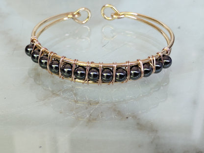 Hematite Lattice Cuff