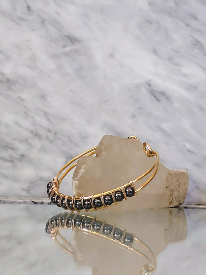 Hematite Lattice Cuff