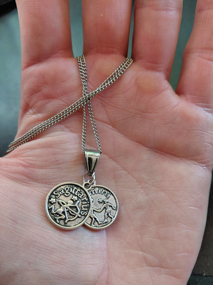 Silver Astrology Medallion