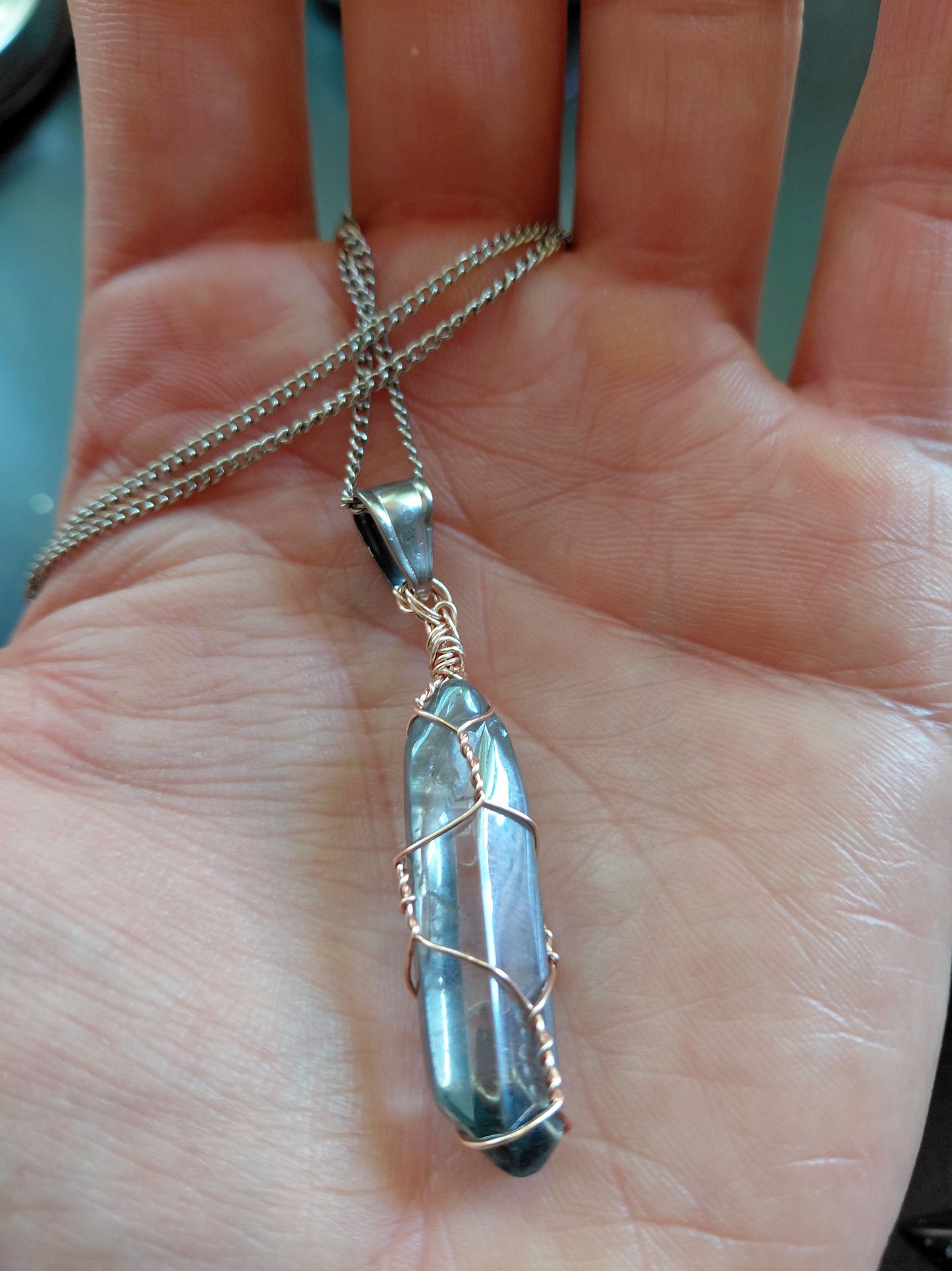 Copper Track Crystal Point